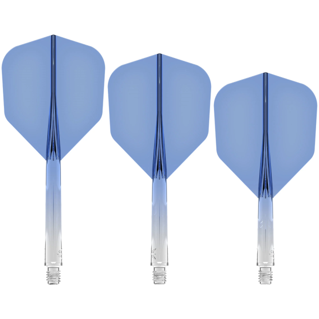 Mission Force 90 Moulded Flight & Shaft System Blau/Transparent - Standard No6